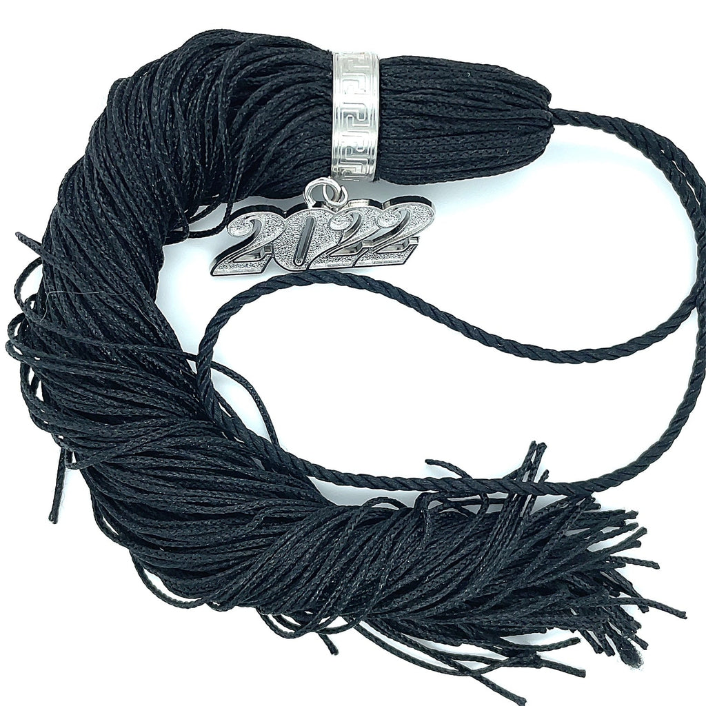 Black, Old Gold and Teal - Jumbo Tassel