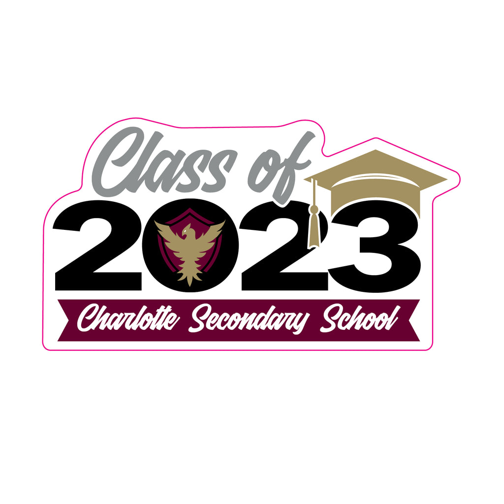Charlotte Secondary Window Spirit Decal