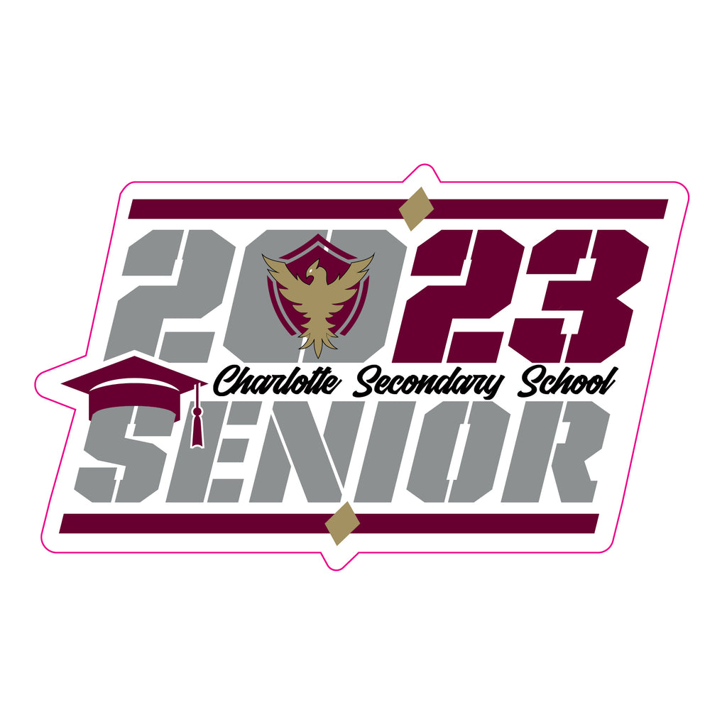 Charlotte Secondary Spirit Magnet