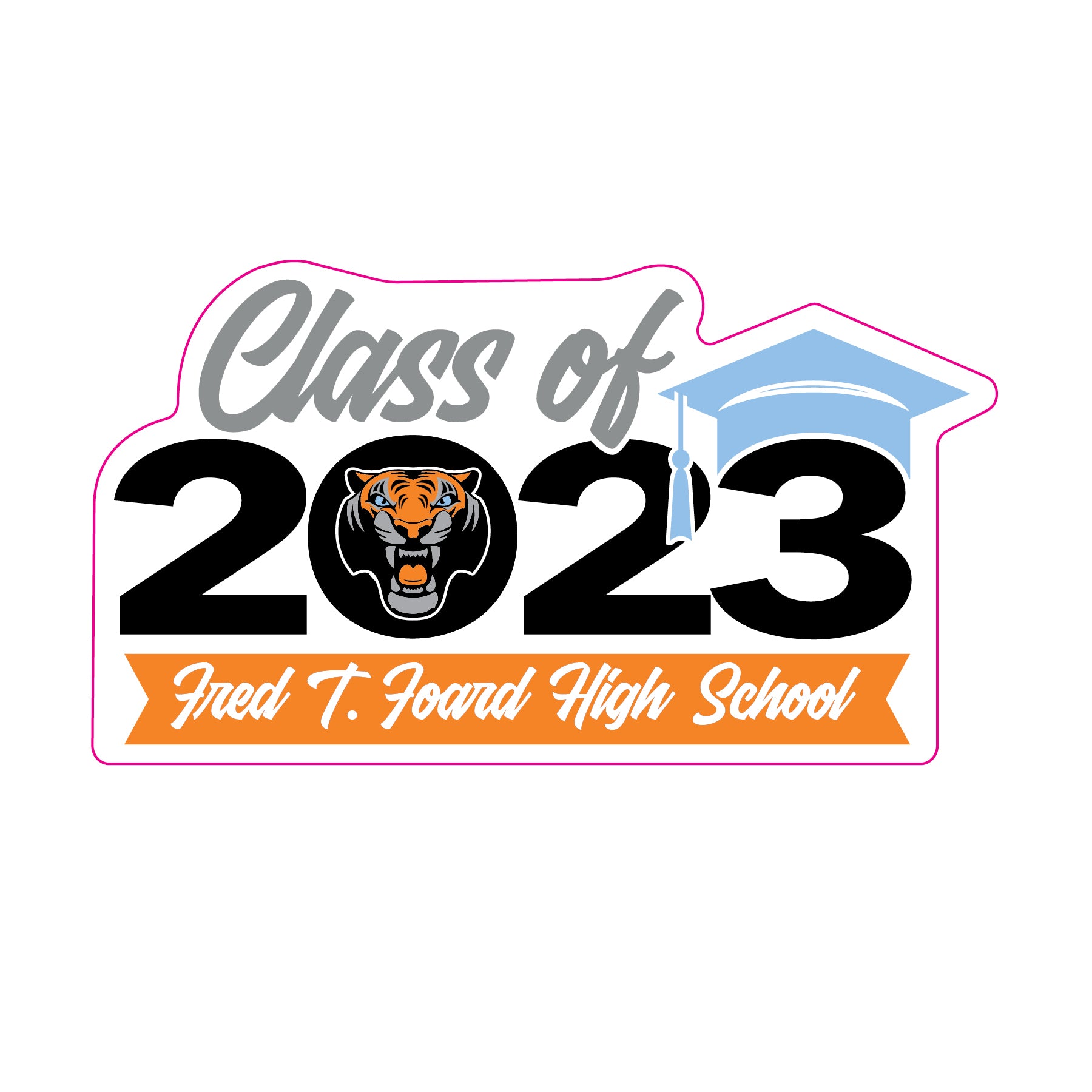 Fred T Foard Window Spirit Decal Southern Recognition, Inc. Graduate