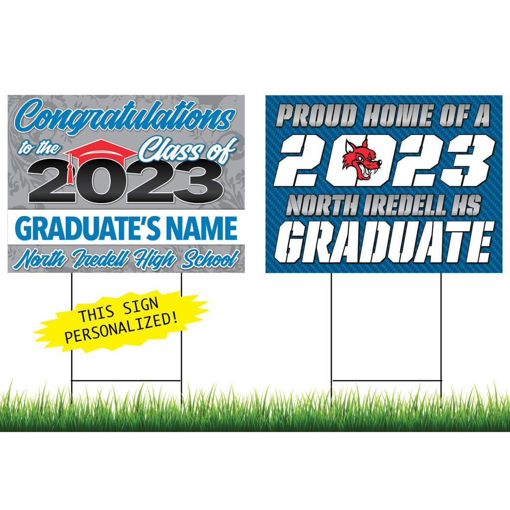 North Iredell Personalized Yard Sign Combo