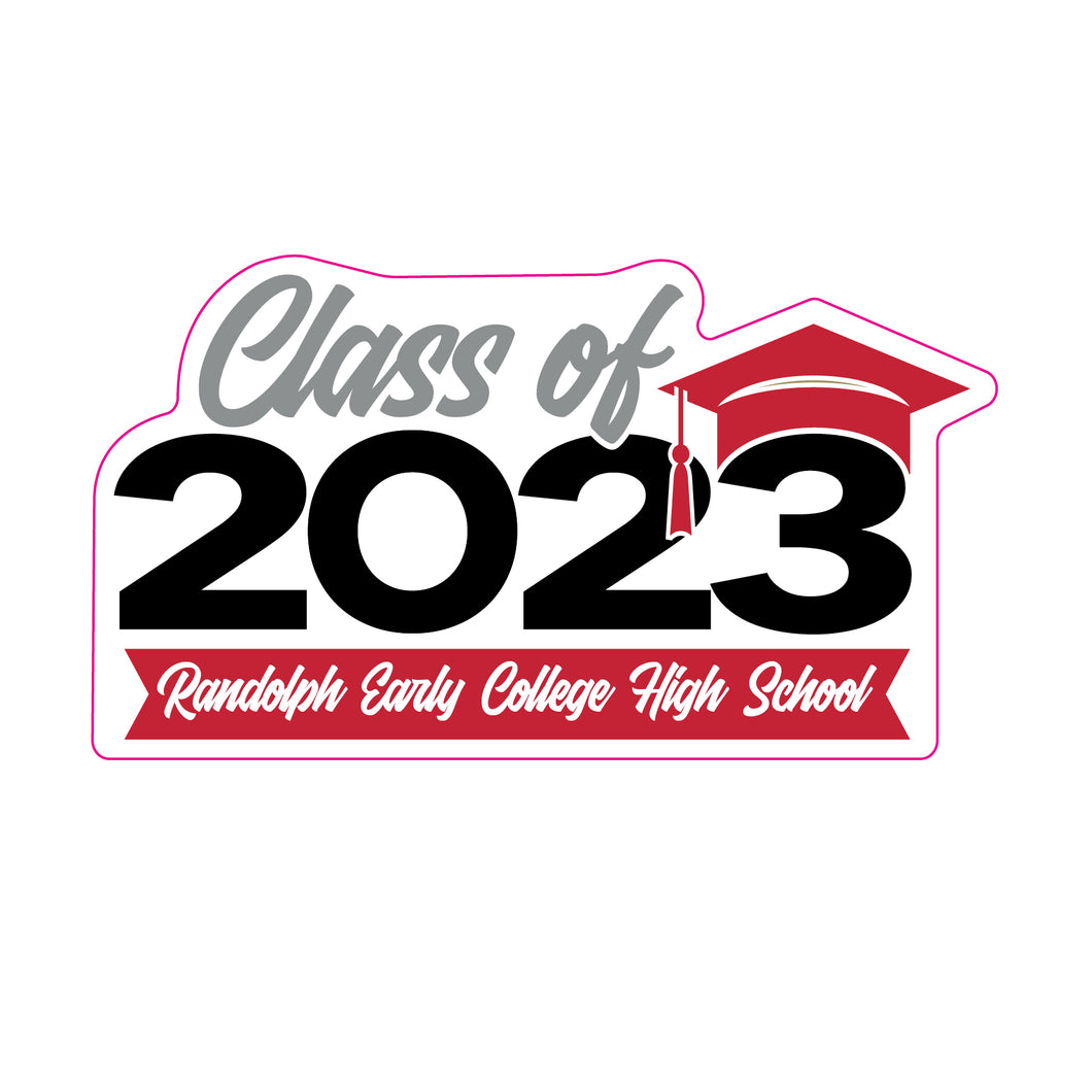 Randolph Early College HS Window Spirit Decal